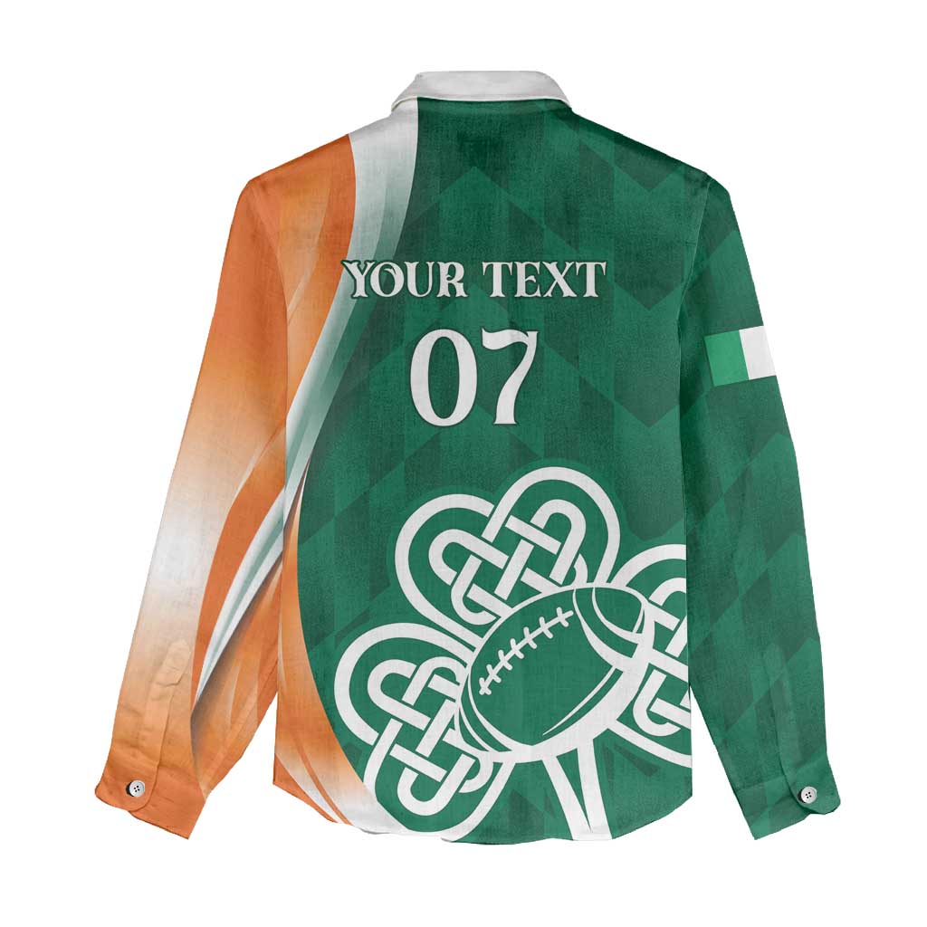 Éire Rugby Celtic Shamrock Women Casual Shirt Ireland's Call - Wonder Print Shop