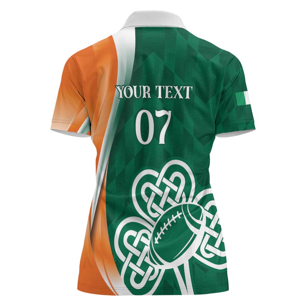 Éire Rugby Celtic Shamrock Women Polo Shirt Ireland's Call - Wonder Print Shop