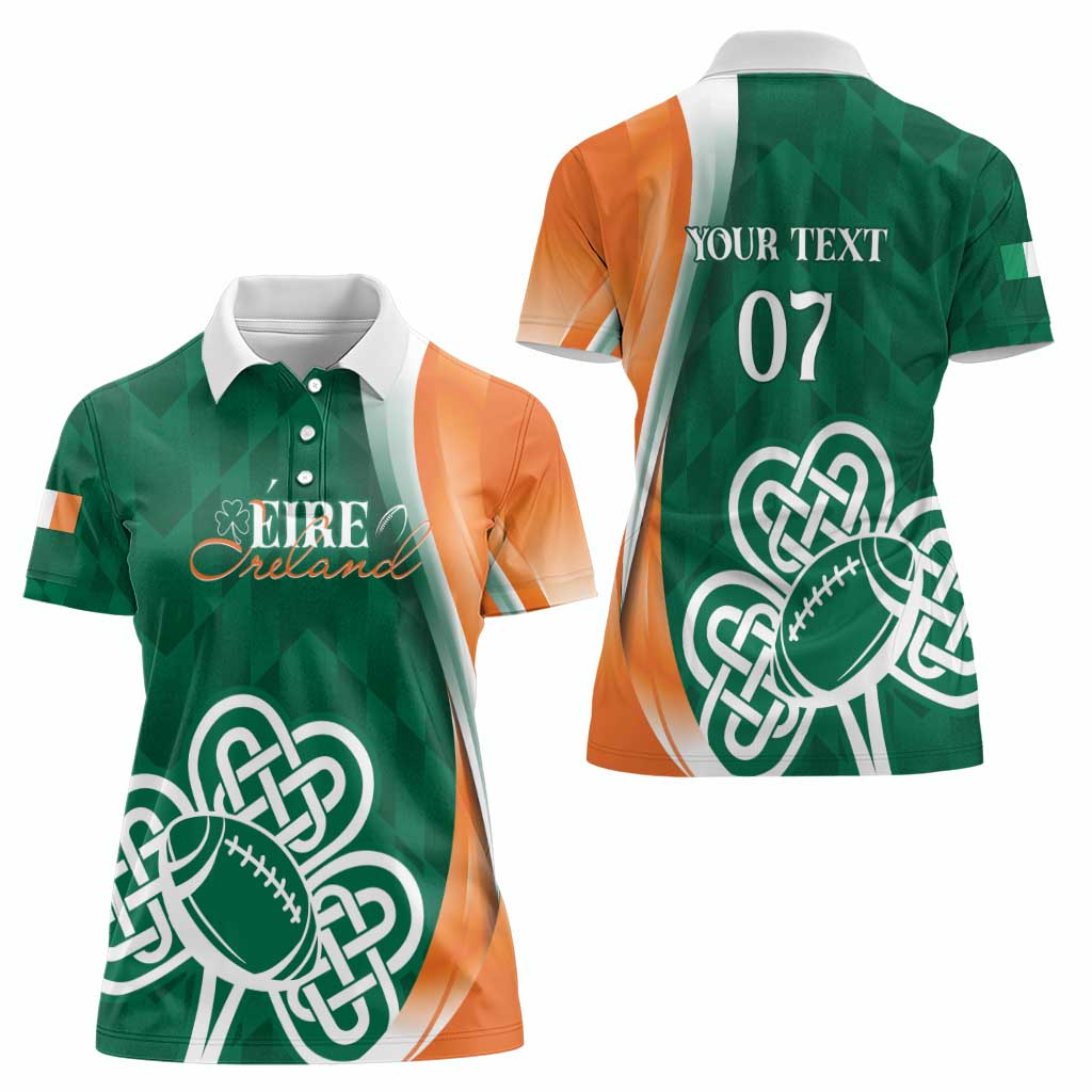 Éire Rugby Celtic Shamrock Women Polo Shirt Ireland's Call - Wonder Print Shop