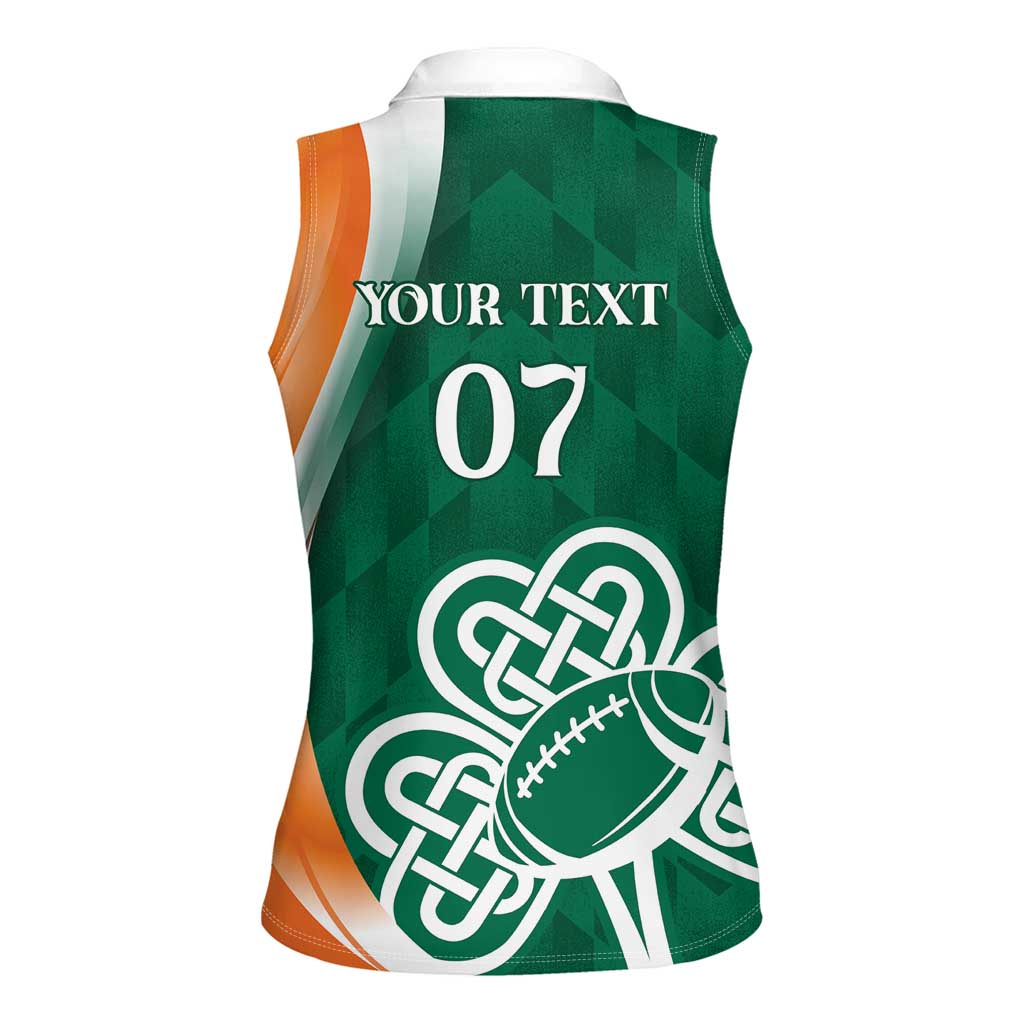 Éire Rugby Celtic Shamrock Women Sleeveless Polo Shirt Ireland's Call - Wonder Print Shop