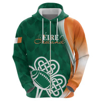 Éire Rugby Celtic Shamrock Zip Hoodie Ireland's Call - Wonder Print Shop
