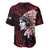Native American MMIW Baseball Jersey Red Handprint Grunge Style