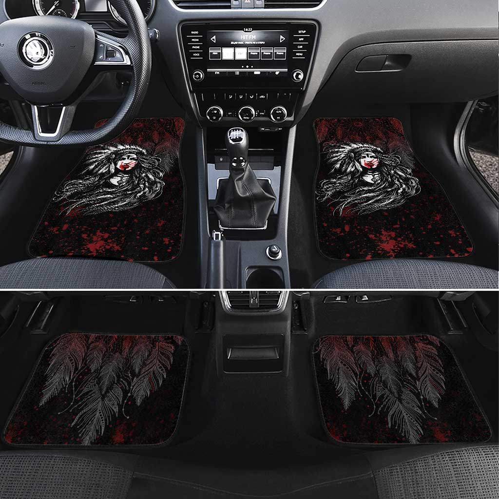 Native American MMIW Red Handprint Car Mats Dreamcatcher
