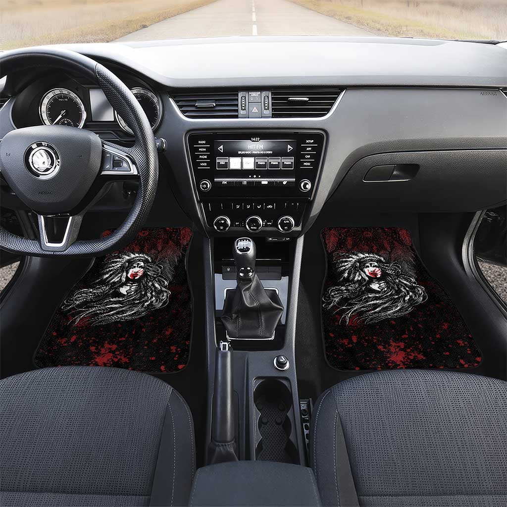 Native American MMIW Red Handprint Car Mats Dreamcatcher