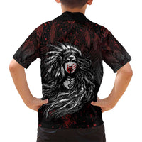 Native American MMIW Red Handprint Family Matching Long Sleeve Bodycon Dress and Hawaiian Shirt Dreamcatcher