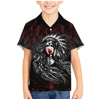 Native American MMIW Red Handprint Family Matching Mermaid Dress and Hawaiian Shirt Dreamcatcher