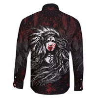 Native American MMIW Red Handprint Family Matching Off The Shoulder Long Sleeve Dress and Hawaiian Shirt Dreamcatcher