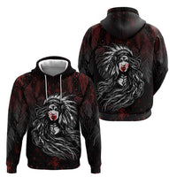 Native American MMIW Red Handprint Hoodie Dreamcatcher