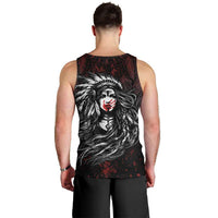Native American MMIW Red Handprint Men Tank Top Dreamcatcher