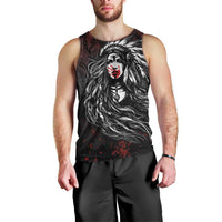Native American MMIW Red Handprint Men Tank Top Dreamcatcher