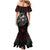Native American MMIW Red Handprint Mermaid Dress Dreamcatcher