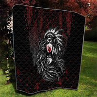 Native American MMIW Red Handprint Quilt Dreamcatcher