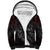 Native American MMIW Red Handprint Sherpa Hoodie Dreamcatcher