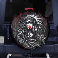 Native American MMIW Red Handprint Spare Tire Cover Dreamcatcher
