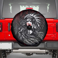 Native American MMIW Red Handprint Spare Tire Cover Dreamcatcher