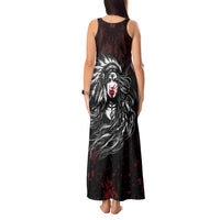 Native American MMIW Red Handprint Tank Maxi Dress Dreamcatcher