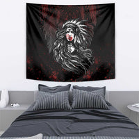 Native American MMIW Red Handprint Tapestry Dreamcatcher