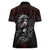 Native American MMIW Red Handprint Women Polo Shirt Dreamcatcher