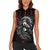 Native American MMIW Red Handprint Women Sleeveless Polo Shirt Dreamcatcher
