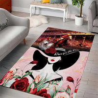 Kentucky Horse Racing Area Rug Derby Girl - Marble Roses