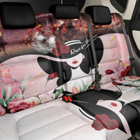 Kentucky Horse Racing Back Car Seat Cover Derby Girl - Marble Roses
