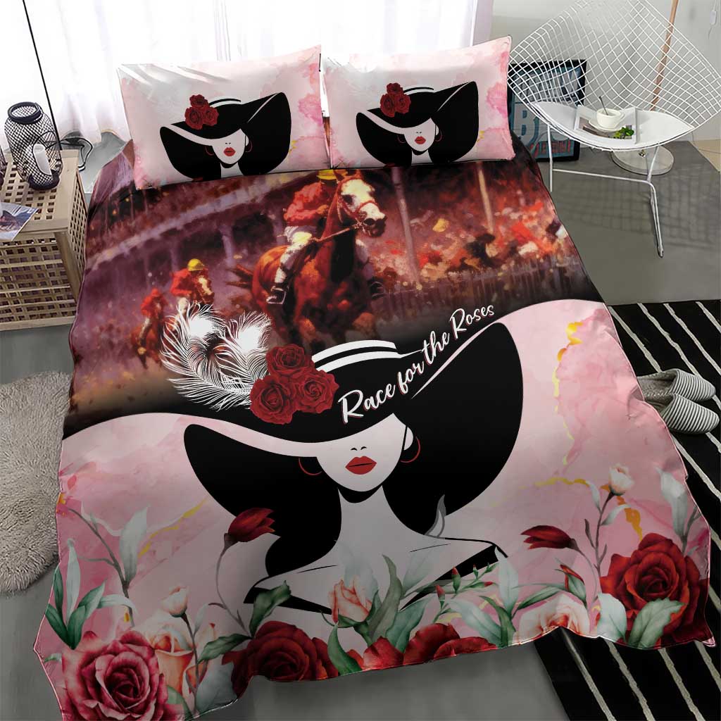 Kentucky Horse Racing Bedding Set Derby Girl - Marble Roses
