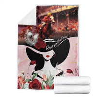 Kentucky Horse Racing Blanket Derby Girl - Marble Roses