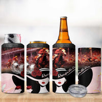 Kentucky Horse Racing 4 in 1 Can Cooler Tumbler Derby Girl - Marble Roses