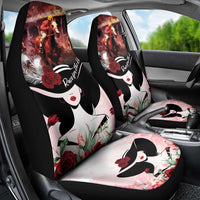 Kentucky Horse Racing Car Seat Cover Derby Girl - Marble Roses