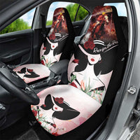 Kentucky Horse Racing Car Seat Cover Derby Girl - Marble Roses