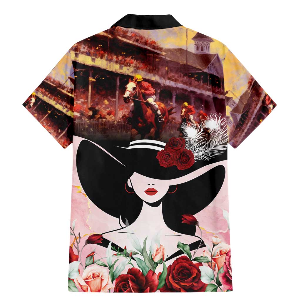 Kentucky Horse Racing Family Matching Mermaid Dress and Hawaiian Shirt Derby Girl - Marble Roses