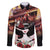 Kentucky Horse Racing Family Matching Off The Shoulder Long Sleeve Dress and Hawaiian Shirt Derby Girl - Marble Roses