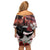 Kentucky Horse Racing Family Matching Off Shoulder Short Dress and Hawaiian Shirt Derby Girl - Marble Roses