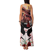 Kentucky Horse Racing Family Matching Tank Maxi Dress and Hawaiian Shirt Derby Girl - Marble Roses