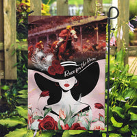 Kentucky Horse Racing Garden Flag Derby Girl - Marble Roses