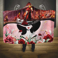 Kentucky Horse Racing Hooded Blanket Derby Girl - Marble Roses