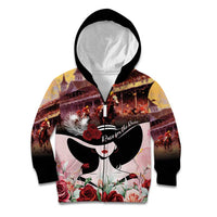 Kentucky Horse Racing Kid Hoodie Derby Girl - Marble Roses