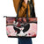 Kentucky Horse Racing Leather Tote Bag Derby Girl - Marble Roses