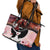 Kentucky Horse Racing Leather Tote Bag Derby Girl - Marble Roses