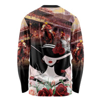 Kentucky Horse Racing Long Sleeve Shirt Derby Girl - Marble Roses