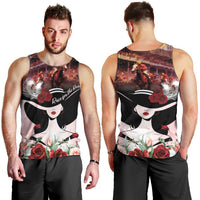 Kentucky Horse Racing Men Tank Top Derby Girl - Marble Roses
