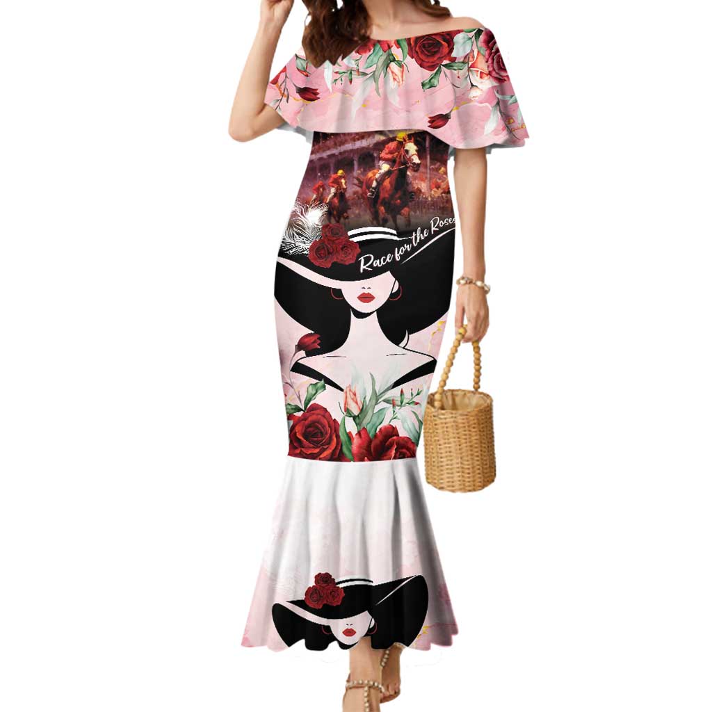 Kentucky Horse Racing Mermaid Dress Derby Girl - Marble Roses