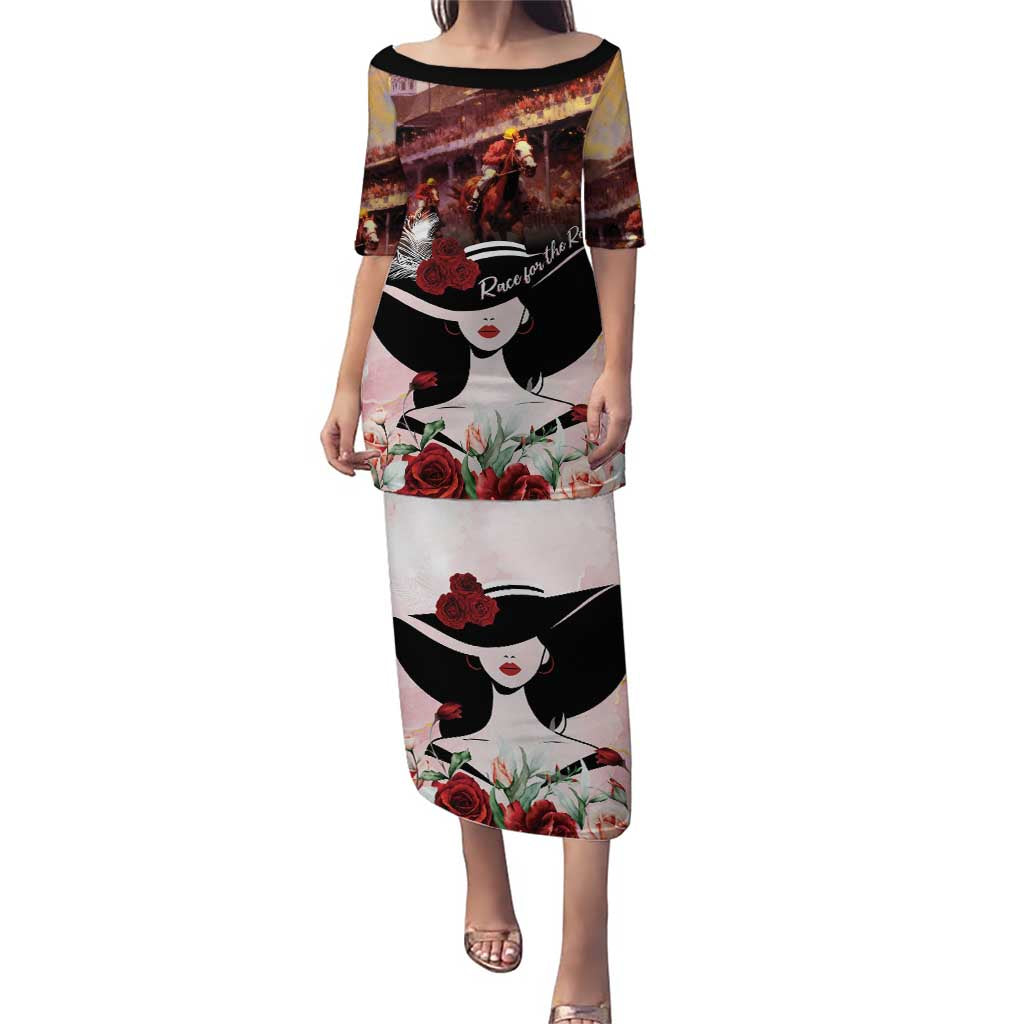 Kentucky Horse Racing Puletasi Derby Girl - Marble Roses