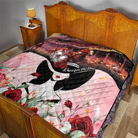 Kentucky Horse Racing Quilt Derby Girl - Marble Roses