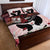 Kentucky Horse Racing Quilt Bed Set Derby Girl - Marble Roses