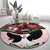 Kentucky Horse Racing Round Carpet Derby Girl - Marble Roses