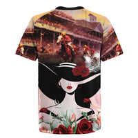 Kentucky Horse Racing Rugby Jersey Derby Girl - Marble Roses
