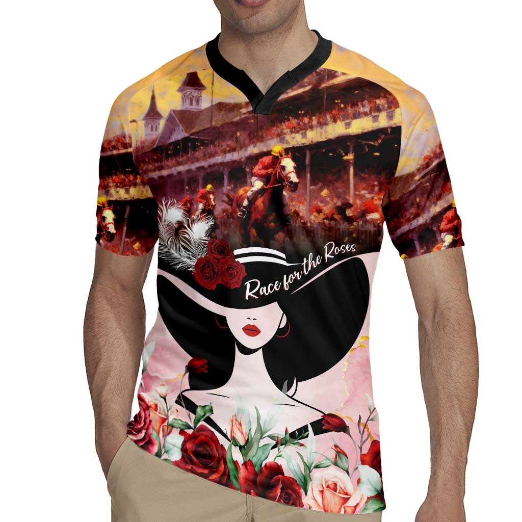 Kentucky Horse Racing Rugby Jersey Derby Girl - Marble Roses