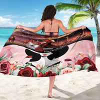 Kentucky Horse Racing Sarong Derby Girl - Marble Roses