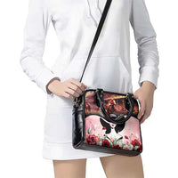 Kentucky Horse Racing Shoulder Handbag Derby Girl - Marble Roses